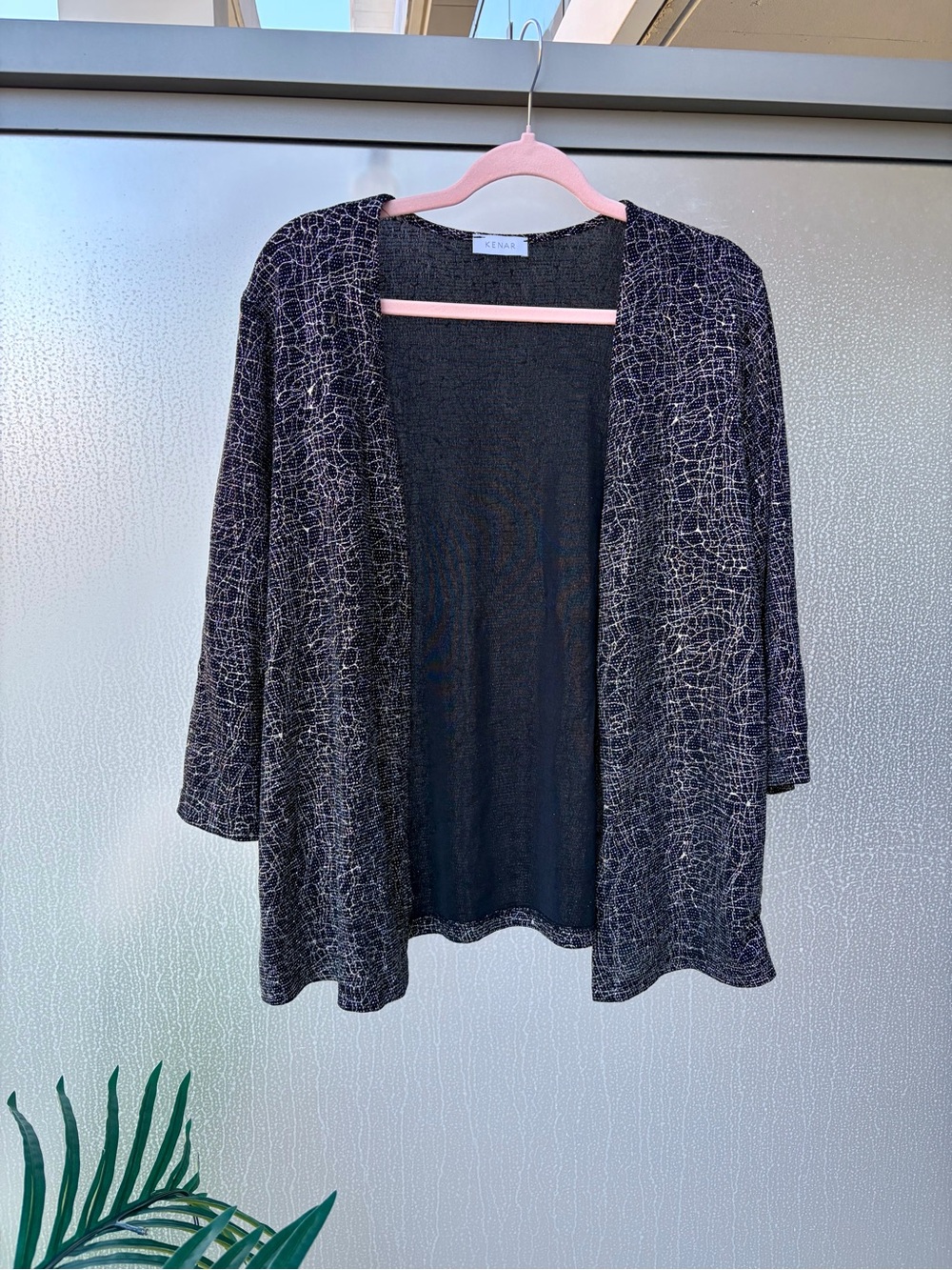 Kenar | 3/4 Sleeve Shimmer Cardigan
